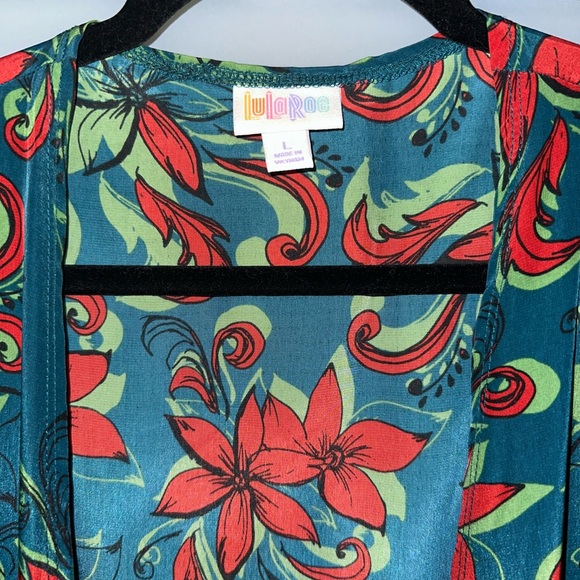 LuLaRoe Joy - Teal, Red, Green - NWOT - Picture 6 of 7